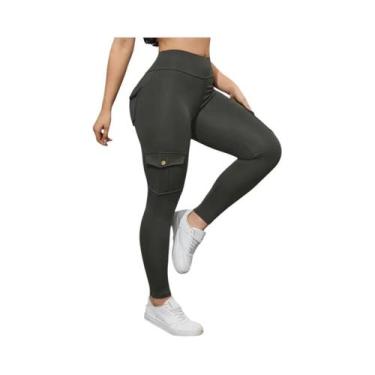 Imagem de Leggings Femininas Elásticas Com Efeito Levanta Bumbum, Estampadas Com