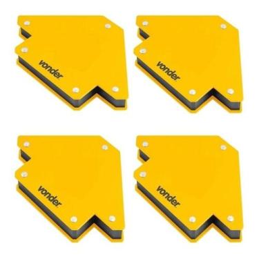 Imagem de Kit 4 Esquadros Magnéticos Para Soldador 10 Kg Vonder