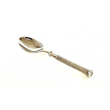 Imagem de Colher para servir arroz em inox com cabo de estanho modelo Dórica (CA
