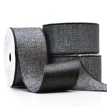 Imagem de Rolo Fita De Cetim Lurex Brilho 38mm 10 Metros N9 para Artesanato Laço