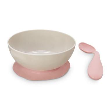 Imagem de Prato Infantil Com Base Antiderrapante E Colher - Usual - USUAL BRINQU