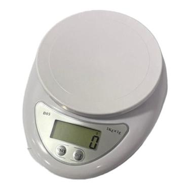 Imagem de Balança Digital De Cozinha  Alimentação Até 5kg Com Bandeja, Cozinha