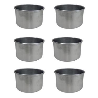 Imagem de Kit com 6 Formas de Bolo Pequena Bento Cake Bolo Burguer - Alumínio Fo
