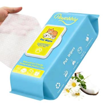 Imagem de Lenços Umedecidos para Pets PAWobbly 100 Unidades Hipoalergênicos com 