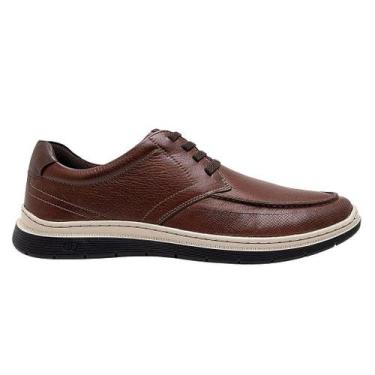 Imagem de Sapato Social Democrata Easy Leave Marrom Masculino, Brown, 41