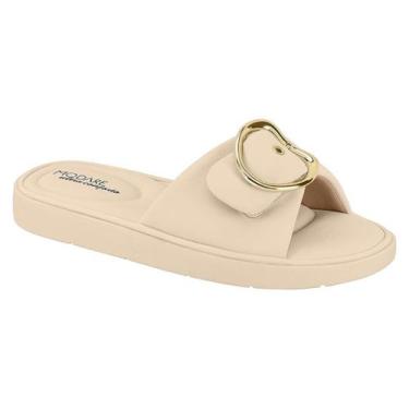 Imagem de Chinelo Feminino Ortopedico Fivela Modare Conforto 7208113 Cor:CremeTa