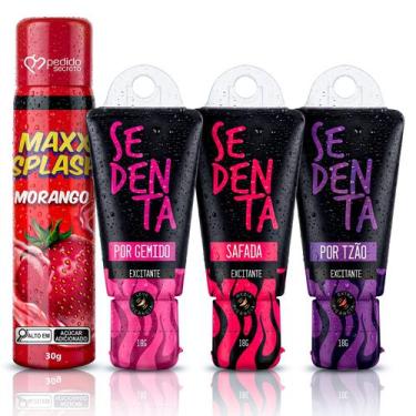Imagem de Kit 4 Produtos Para Casal Gel Deslizante Oral Beijável, Excitante Femi