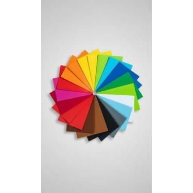 Imagem de Kit 10 Cores Papel Colorido 48x60cm 100 Folhas - Congratulations Store