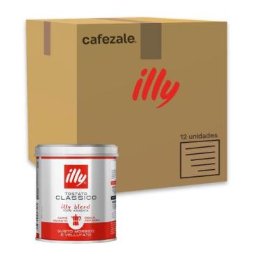 Imagem de Café Moído illy Clássico Moka 125g Kit 12 Latas, Clássico