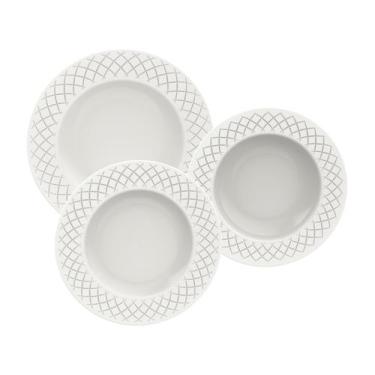 Imagem de Jogo de Pratos Tramontina Ingrid em Porcelana 12 Peças