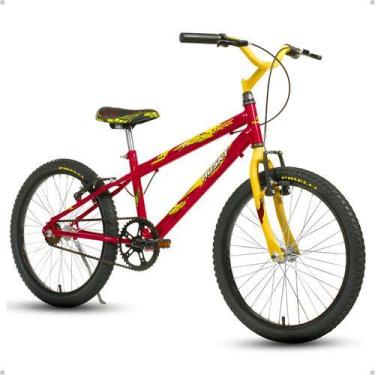 Imagem de Bicicleta Infantil Aro 20 Masculina Homem De Ferro Vermelha Tork Husky