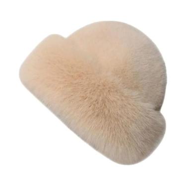 Imagem de Chapéu De Inverno Grosso De Pelúcia, Cor Sólida, Acessório De Moda, À 