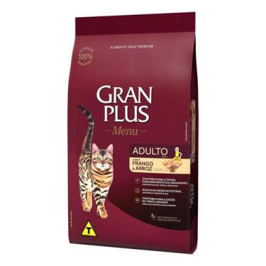 Imagem de Ração GranPlus Menu Gatos Adultos Frango e Arroz 1Kg - GRAN PLUS