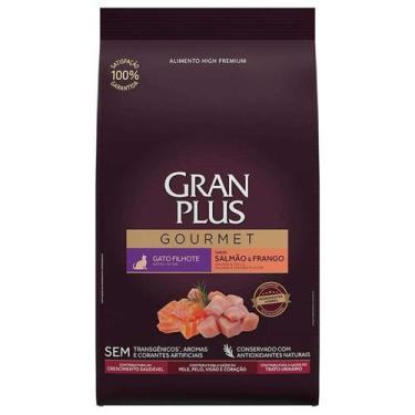 Imagem de Ração Seca GranPlus Gourmet Salmão & Frango para Gatos Filhotes 1Kg - 