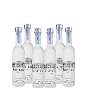 Imagem de Kit 6 Vodka Polonesa Belvedere de 50ml