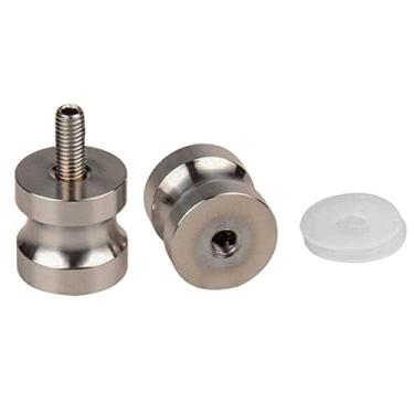 Imagem de Maçaneta da porta de alumínio com diâmetro de 1,18 polegada Maçaneta da porta de vidro único Maçaneta do banheiro do chuveiro com parafuso de hardware doméstico, h