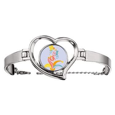 Imagem de N/A N/A Bracelete fashion Carnival Surprise in Rio Art Deco joia coração pulseira de arame, medium, metal