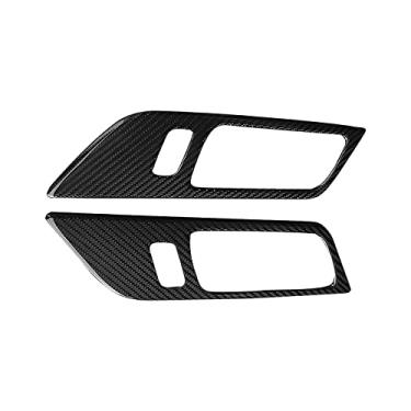 Imagem de FINMOKAL Fita De Fibra De Carbono Para Ford Mustang 2014-2018 Painel Interno Da Porta Decoração Adesivo Guarnição Preto, Fibra De Carbono
