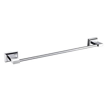 Imagem de Conjunto de ferragens para banheiro, roupão cromado, barra de trilho de toalha, anel, prateleira, suporte de papel, escova de dentes, suportes de sabonete, acessórios, barra de toalha única