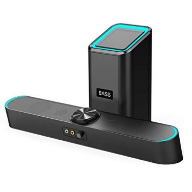 Alto-falante usb 3.5mm computador desktop pc portátil mini soundbar para  windows som estéreo jogo de música telefone inteligente - AliExpress