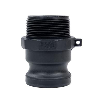 Imagem de Quafwia 1 peça acessórios Camlock Acoplamentos de poliéster padrão F Camlock, adaptador macho de 5 cm x rosca macho de 5 cm 5 cm acessórios camlock Camlock de polipropileno encaixe de ranhura para came