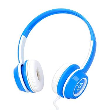 Imagem de Headphone Estéreo Infantil com Limitador de Volume Para Proteção Azul - KD01BW ELG