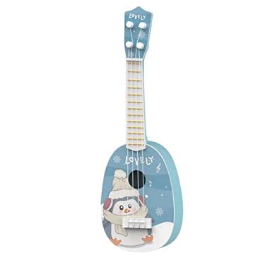 Imagem de Vaveren Ukeleles de guitarra portátil para crianças de educação infantil mini ukulele para crianças, Azul