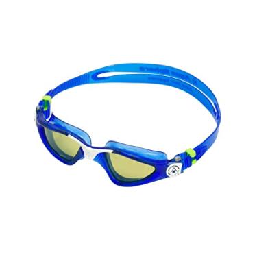Imagem de Óculos de Natação Aqua Sphere Kayenne Azul/Branco - Lente Titanium Verde