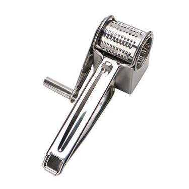 Imagem de ralador de aço inoxidável clássico rotativo de queijo ralador de fondue de chocolate cozinha suave