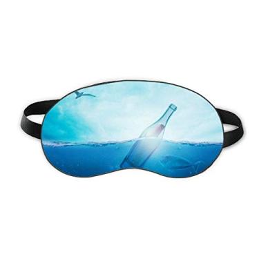 Imagem de Garrafa de vidro oceano Ciência Natureza Sono Eye Shield Soft Night Blinfold Shade Cover