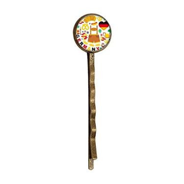 Imagem de Boné de metal retrô com estampa de bandeira da Alemanha