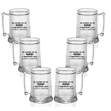 Imagem de Kit 6 Canecas Gel Personalizadas Se Chorei ou se Sorri