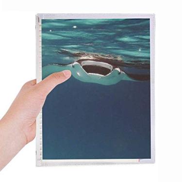 Imagem de Caderno com imagens da natureza de skate Ocean Ray com folhas soltas e diário recarregável