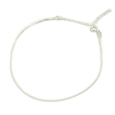 Imagem de Tornozeleira Torno Grumet 1,5mm 25cm Prata Legitima 925