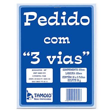 Imagem de Bloco Pedido com 3 Vias 15x21cm Tamoio