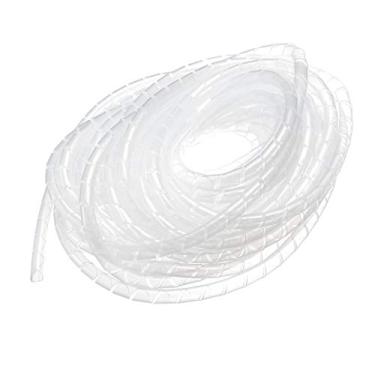 Imagem de uxcell Flexível Fio Espiral Pulseira Manga Tubo Cabo Protetor Gerente, a19071000ux0509, 4x6mm(IDxOD) 15M Length