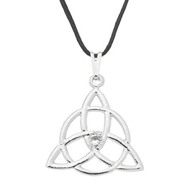 Imagem de Colar Triskle com Strass 22mm - Sunshine Cristais Cor:Prata