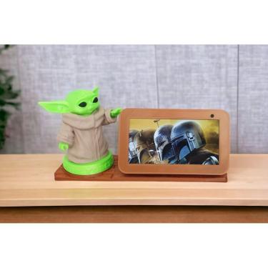 Imagem de Suporte Baby Yoda Amazon Alexa Echo Show 5 - Decoração