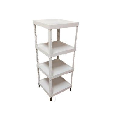 Imagem de Display Expositor Rack 4 Prateleiras Desmontável Quadrado