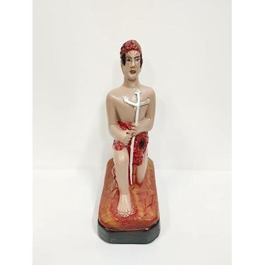 Imagem de IMAGEM EM GESSO EXU TRANCA RUA 19CM