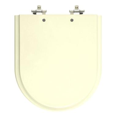 Imagem de Assento Sanitário Riviera Marfim Tampa para Vaso Celite de Madeira Laqueada