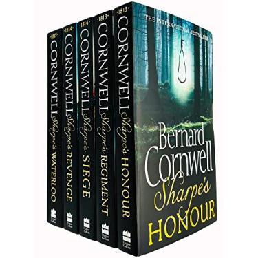 Imagem de Bernard Cornwell The Sharpe Series (16 to 20) Collection 5 Books Set (Honour 1813, Regiment 1913, Siege 1814, Revenge 1814 & Waterloo 1815)