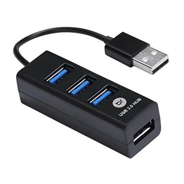 Imagem de Bright Mini Hub USB e Carregador 4 portas em barra Preto 0059