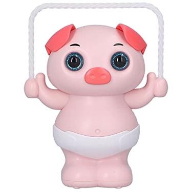 Imagem de Brinquedos para animais com controle de voz, brinquedos para animais elétricos para crianças Qualidade de som nítida para jogos em casa(A: Porco saltador de corda)