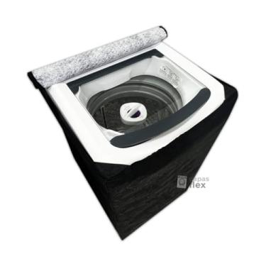 Imagem de CAPA PARA LAVADORA BRASTEMP 9KG IMPERMEÁVEL FLEX (PRETO)