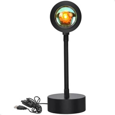 Imagem de Luminária Por do Sol Sunset Luz Noturna Lorben 16 Cores USB Controle Remoto 4 Filtros de Cor-GT6331