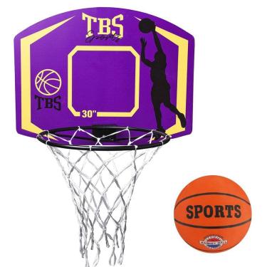 Imagem de Tabela De Basquete, Aro 41 Cm C/ Rede - Bola N7 À Prova D`agua 