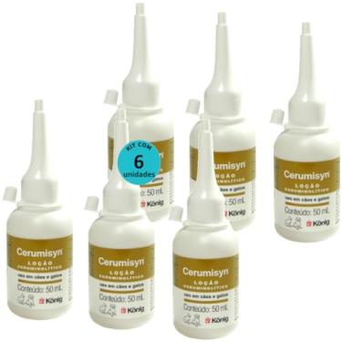 Imagem de Cerumisyn 50ml Loção Ceruminolítico König Kit Com 6 unid