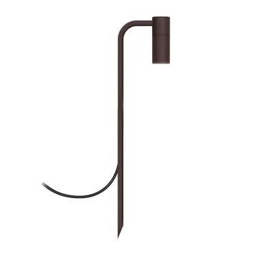 Imagem de Balizador Luminária De Chão Jardim Grama Foco Marrom 50Cm