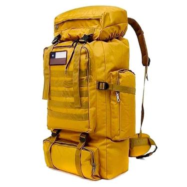 Imagem de Mochila de viagem de acampamento 70L para homens ou mulheres - Café